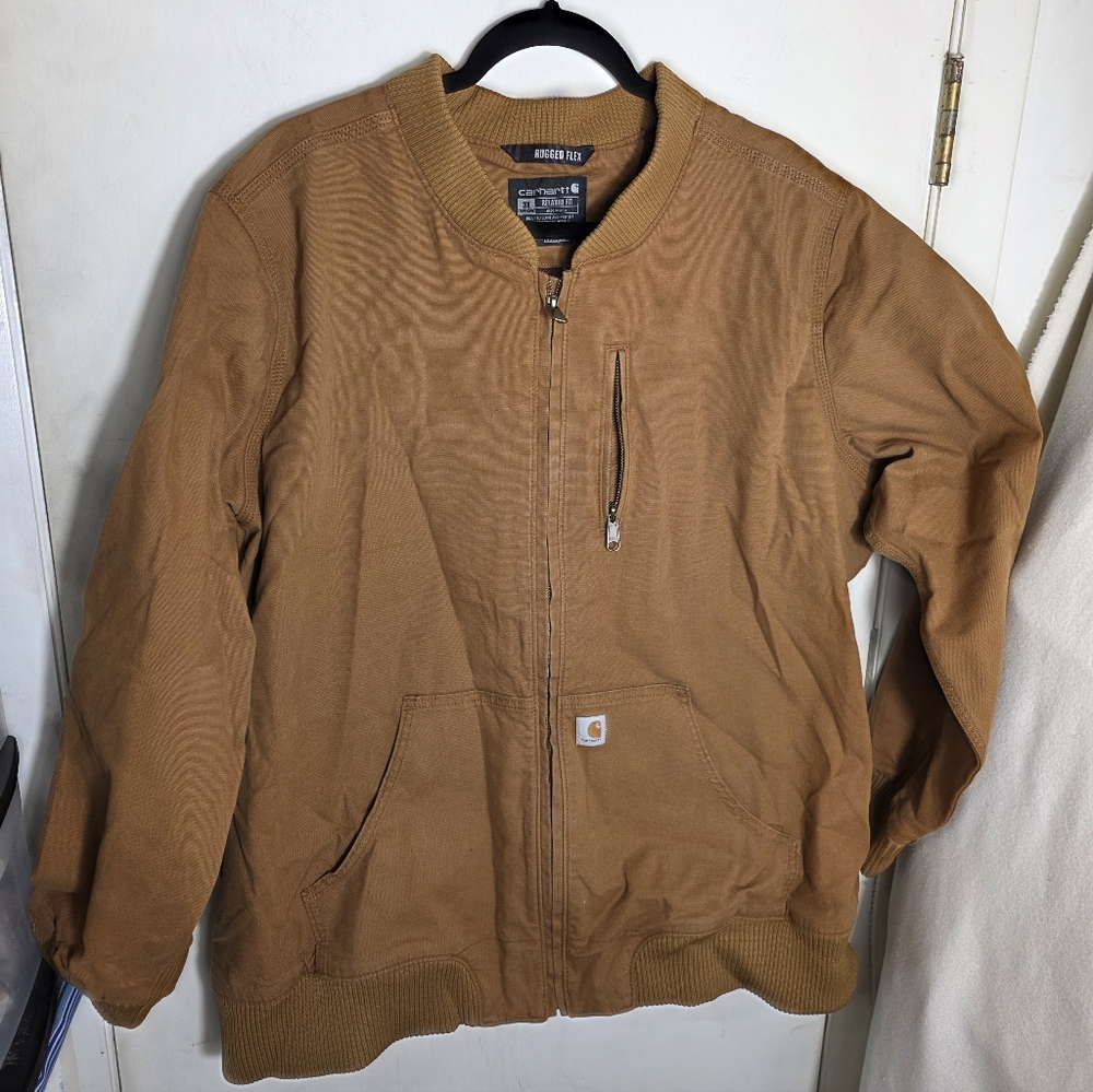 NWOT Carhartt Rugged Flex Relaxed Women's Full Zip Long Sleeve Jacket Size 3XL